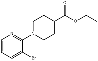 ethyl 1-(3-bromopyridin-2-yl)piperidine-4-carboxylate Structure