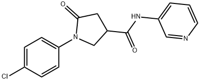 1-(4-chlorophenyl)-5-oxo-N-(pyridin-3-yl)pyrrolidine-3-carboxamide Structure