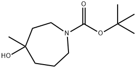 tert-butyl 4-hydroxy-4-methylazepane-1-carboxylate, 878631-04-0, 结构式