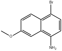 4-bromo-7-methoxy-1-Naphthalenamine 结构式