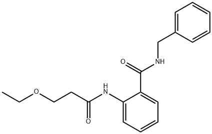 N-benzyl-2-[(3-ethoxypropanoyl)amino]benzamide Structure