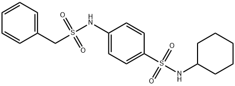 4-[(benzylsulfonyl)amino]-N-cyclohexylbenzenesulfonamide,878992-43-9,结构式