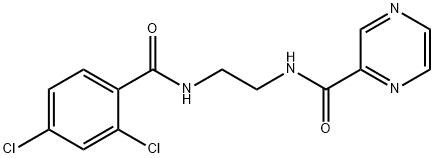 N-{2-[(2,4-dichlorobenzoyl)amino]ethyl}-2-pyrazinecarboxamide Structure