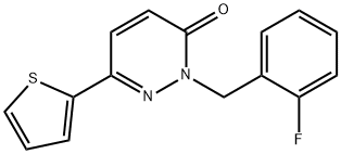 2-(2-fluorobenzyl)-6-(thiophen-2-yl)pyridazin-3(2H)-one Structure