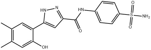 N-[4-(aminosulfonyl)phenyl]-3-(2-hydroxy-4,5-dimethylphenyl)-1H-pyrazole-5-carboxamide|