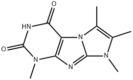 1,2,3,7-Tetramethyl-1H,7H-1,3a,5,7,8-pentaaza-cyclopenta[a]indene-4,6-dione,879473-98-0,结构式