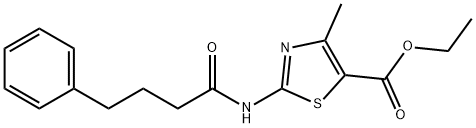 ethyl 4-methyl-2-(4-phenylbutanamido)thiazole-5-carboxylate Structure