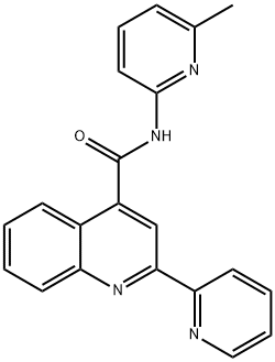 N-(6-methylpyridin-2-yl)-2-(pyridin-2-yl)quinoline-4-carboxamide Structure