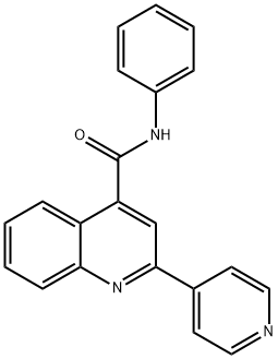 N-phenyl-2-(pyridin-4-yl)quinoline-4-carboxamide Structure