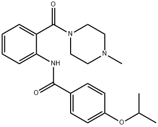 4-isopropoxy-N-{2-[(4-methyl-1-piperazinyl)carbonyl]phenyl}benzamide,880563-99-5,结构式