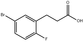 3-(5-Bromo-2-fluorophenyl)propionic acid Structure