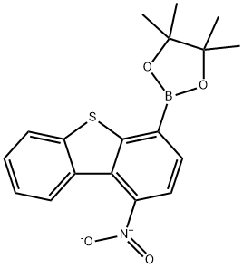 1-硝基二苯并[B,D]噻吩-4-硼酸频哪醇酯 结构式