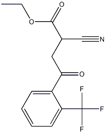 Ethyl 2-Cyano-4-oxo-4-(2-(trifluoromethyl)phenyl)butanoate Struktur