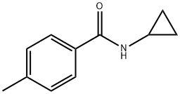 Benzamide, N-cyclopropyl-4-methyl- 化学構造式