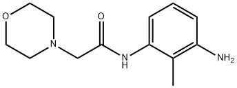 N-(3-amino-2-methylphenyl)-2-morpholinoacetamide 结构式