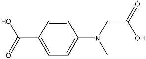 4-[(Carboxymethyl)(Methyl)Amino]Benzoic Acid 化学構造式