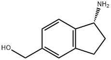 (R)-(1-amino-2,3-dihydro-1H-inden-5-yl)methanol 化学構造式