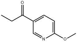 1-(6-メトキシピリジン-3-イル)プロパン-1-オン 化学構造式