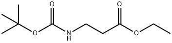 3-([(TERT-ブチルトキシ)カルボニル]アミノ)プロパン酸エチル 化学構造式