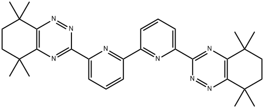 6,6'-BIS(5,5,8,8-TETRAMETHYL-5,6,7,8-TETRAHYDROBENZO-1,2,4-TRIAZIN-3-YL)-2,2'-BIPYRIDINE 结构式