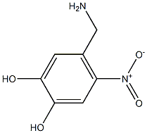 4-(Aminomethyl)-5-nitrobenzene-1,2-diol Structure