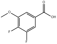 3,4-ジフルオロ-5-メトキシ安息香酸 化学構造式