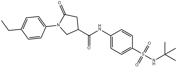 887674-69-3 N-[4-(tert-butylsulfamoyl)phenyl]-1-(4-ethylphenyl)-5-oxopyrrolidine-3-carboxamide