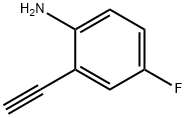 2-アミノ-5-フルオロフェニルアセチレン 化学構造式