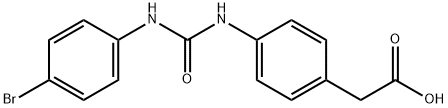 2-(4-(3-(4-bromophenyl)ureido)phenyl)acetic acid Structure