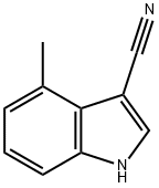1H-INDOLE-3-CARBONITRILE, 4-METHYL- Struktur