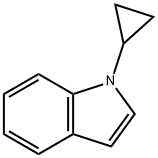 1-シクロプロピル-1H-インドール 化学構造式