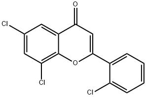 6,8-dichloro-2-(2-chlorophenyl)-4H-chromen-4-one Structure