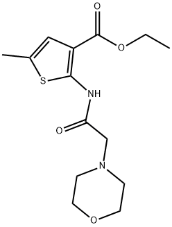 ethyl 5-methyl-2-(2-morpholinoacetamido)thiophene-3-carboxylate Structure