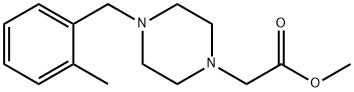 methyl 2-(4-(2-methylbenzyl)piperazin-1-yl)acetate Structure