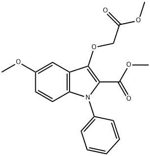 methyl 5-methoxy-3-(2-methoxy-2-oxoethoxy)-1-phenyl-1H-indole-2-carboxylate(WXG02387)|甲基 5-甲氧基-3-(2-甲氧基-2-氧亚基乙氧基)-1-苯基-1H-吲哚-2-甲酸基酯