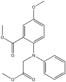 BENZOIC ACID, 5-METHOXY-2-[(2-METHOXY-2-OXOETHYL)PHENYLAMINO]-, METHYL ESTER(WXG02385) Structure