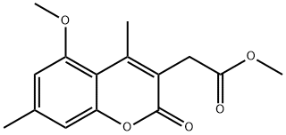 methyl 2-(5-methoxy-4,7-dimethyl-2-oxo-2H-chromen-3-yl)acetate,892558-53-1,结构式