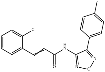 3-(2-chlorophenyl)-N-[4-(4-methylphenyl)-1,2,5-oxadiazol-3-yl]acrylamide|