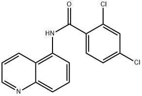 2,4-dichloro-N-(quinolin-5-yl)benzamide Structure