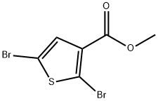 Methyl 2,5-dibromothiophene-3-carboxylate Struktur