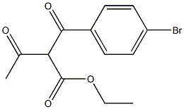 2-(4-bromo-benzoyl)-3-oxo-butyric acid ethyl ester Structure