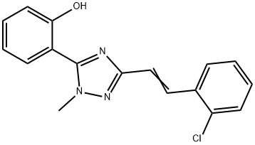 (E)-2-(3-(2-chlorostyryl)-1-methyl-1H-1,2,4-triazol-5-yl)phenol Structure