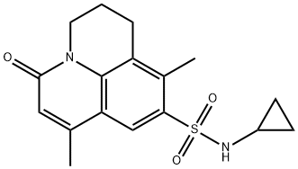 N-cyclopropyl-7,10-dimethyl-5-oxo-1,2,3,5-tetrahydropyrido[3,2,1-ij]quinoline-9-sulfonamide Structure