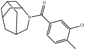 (3-chloro-4-methylphenyl)(4-azatricyclo[4.3.1.1(3,8)]undecan-4-yl)methanone 结构式