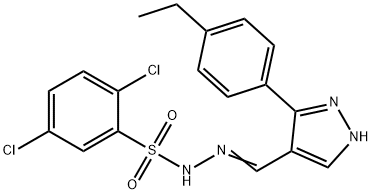 894503-57-2 (Z)-2,5-dichloro-N'-((3-(4-ethylphenyl)-1H-pyrazol-4-yl)methylene)benzenesulfonohydrazide