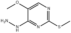 4-Hydrazino-5-methoxy-2-methylthiopyrimidine Structure