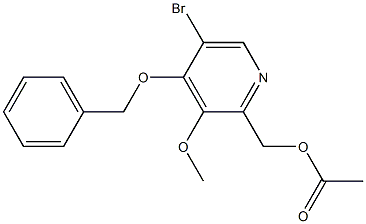 (4-(Benzyloxy)-5-Bromo-3-Methoxypyridin-2-Yl)Methyl Acetate