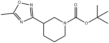 tert-butyl 3-(5-methyl-1,2,4-oxadiazol-3-yl)piperidine-1-carboxylate Structure