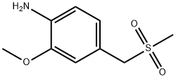 2-methoxy-4-[(methylsulfonyl)methyl]benzenamine Struktur