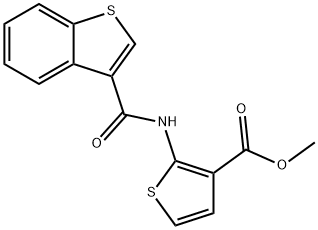 methyl 2-(benzo[b]thiophene-3-carboxamido)thiophene-3-carboxylate Structure